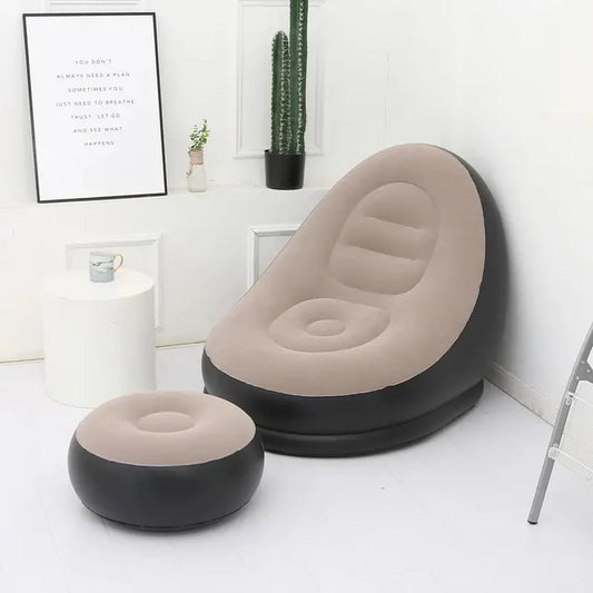SET FOTOLIU + TABURET GONFLABIL – CONFORT ORIUNDE AI NEVOIE!
